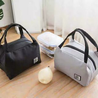 Waterproof Oxford Cloth Patch Lunch Bag Thermal Insulated Bento Case Tote