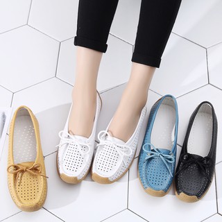 Genuine Leather High Thick Sole Flats Light Weight Tassel Loafers Cut Out Moccasins Women Platform Slip-ons