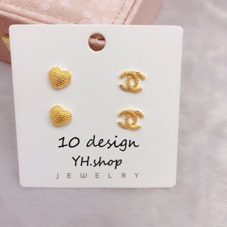 【YH】Fashion Thai Gold Plated Stud Earrings