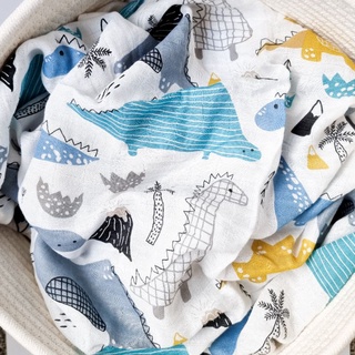 Baby Muslin Blanket 120*110cm Infant Receiving Blanket (Cotton) (2)