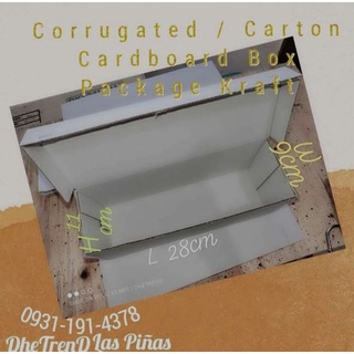 gift❏卍Corrugated/ Carton Cardboard Box Package Kraft Minimum of 10pcs 28x9x11
