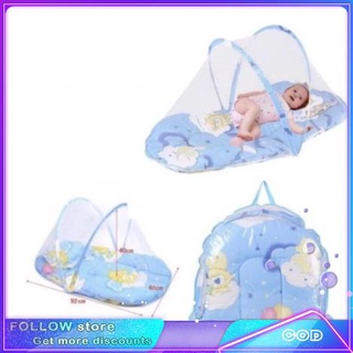 Baby mosquito net bed folding mosquito net with pillowfolding bed