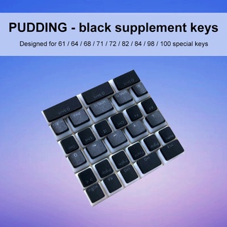 PBT Pudding Keycaps 108 Pcs key caps Ergonomic Backlit Keycaps for keys cap Mechanical Keyboard (4)