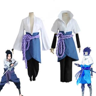 Naruto Uchiha Sasuke Cosplay Costume Third Fourth Generation Kimono Full Set