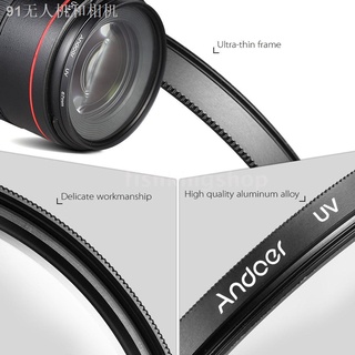 ○☃℗Andoer 67mm Filter Kit (UV+CPL+FLD) + Nylon Carry Pouch + Lens Cap + Lens Cap Holder + Lens Hood