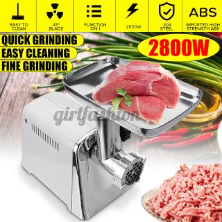 Electric Meat Grinder 220V 2800W Sausage Stuffer Maker Stainless Cutter Kitchen