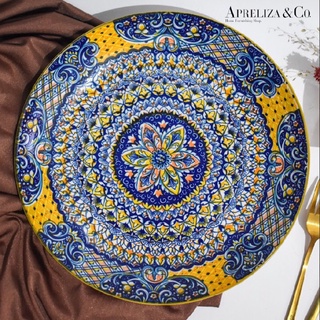 Brienne Ceramic Moroccan Big Blue Plates. | sizes: • 10 and 8 inches •