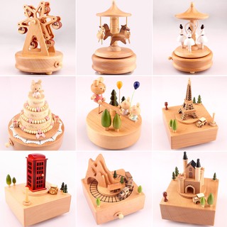 ✙Crafts Carousel Music-Box Gift Wooden Creative Home Valentine's-Day-Gift