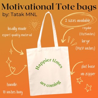 Motivational Canvas Tote Bag (Thick) (1)