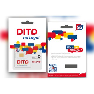 DITO 5G-LTE Tri-cut Sim Card with 1GB Data (1)