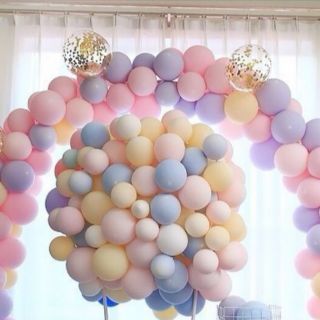 5" pastel color balloons (100pcs)