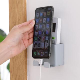 [₱20 OFF] Wall-mounted Remote Control Storage Box Mobile Phone Charging Brack TV Remote [FOLLOW my shop to get ₱20 OFF]