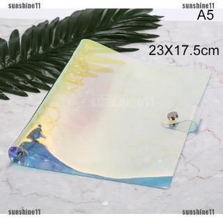 a5/a6 laser loose leaf ring binder notebook planner cover (4)