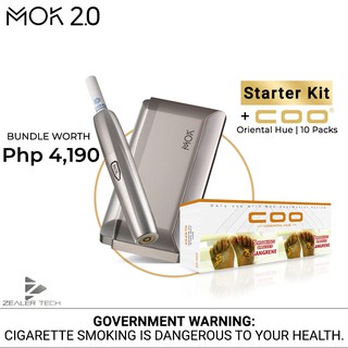 MOK 2.0 Starter Kit (Gold) + COO 1 Ream of Heat-Not-Burn Sticks (Oriental Hue) H0hU