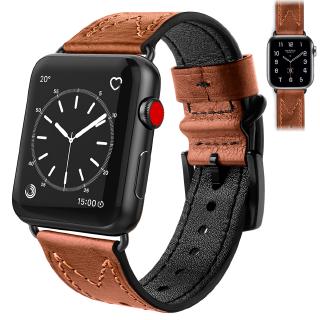 Leather Bands Compatible With Apple Watch Bands 38mm 44mm 40mm 42mm Replacement Strap For Iwatch Bands SE Series 6/5/4/3/2/1 83013