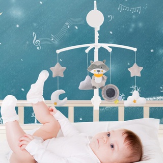Baby Music Crib Toys Hanging Crib Baby Bed Bell Remote Control Rattle Toy Newborn Sleeping Toy