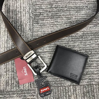 Genuine Leather Levi's / Men's Belt wallet combination (8)