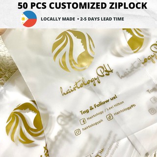 50 pcs Customized Frosted Ziplock (NO COD)