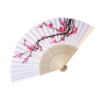 Vintage Bamboo Hand Fan Chinese Dance Party Pocket Gifts