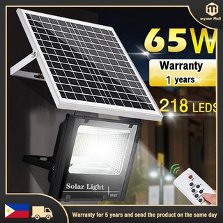 【ACE】Waterproof Streetlight Solar Light Solar Led Floodlight 65W IP67 With Remote and Solar Panel