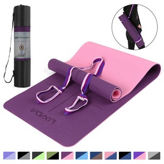 Brand new ♙Lixada Non Slip Yoga Mat Certified TPE Eco Friendly Lightweight Pilates Exercise with Bod