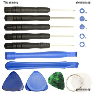 Yixuanmaoy 11 In 1 Mobile Repair Opening Tool Kit Set Pry Screwdriver For Cell Phone iPhone