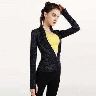 【Sell well】lululemon camouflage color women's yoga DF jackets coats gym sports zipper coats YC056 (2)