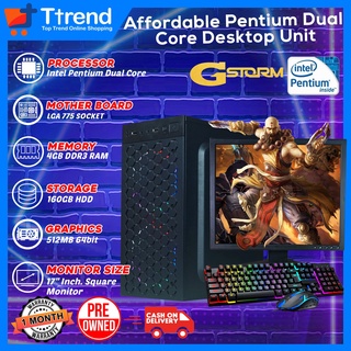 Affordable Intel Dual Core Desktop Package (Pentium / Core2Duo) 4GB 160GB HDD 17" 19" Monitor TTREND