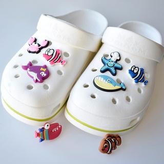 Sea Animal Series Jibbitz Crocs Pins for shoes bags High quality #cod (4)