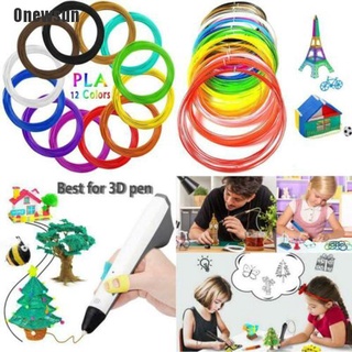 Onewsun~ 3D Pen Filament 12 Colors 1.75Mm 3M Per Color 3D Printing Materials