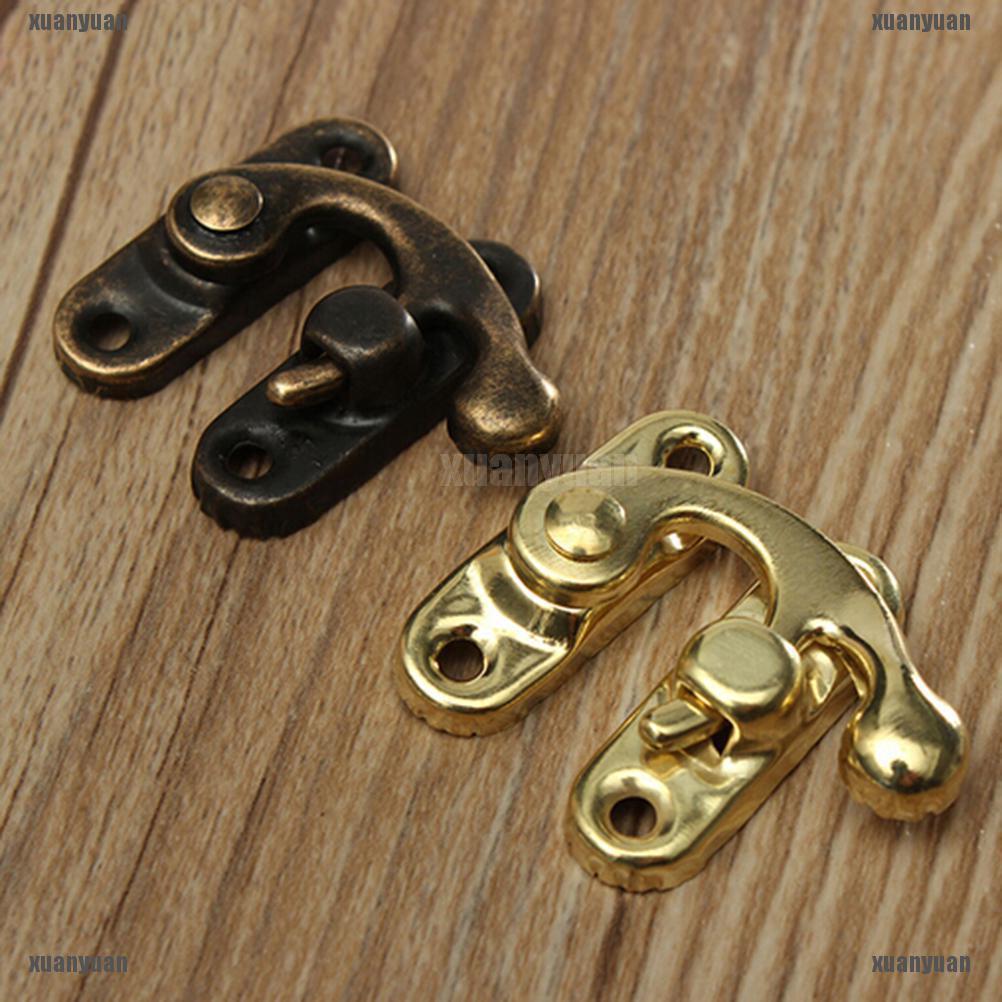 {XYPH}10Pcs Antique Metal Catch Curved Buckle Horn Lock Clasp Hook JHY-SH-BI-133