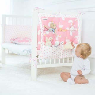Baby Hanging Storage Bag Baby Crib Organizer Newborn Toy Diaper Pocket for Crib Bedding Set Baby Bed