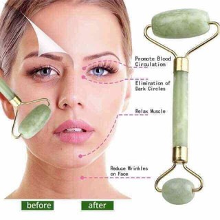 [12.12 Ready stock] Facial Beauty Massage Tool Jade Roller Face Thin Massager