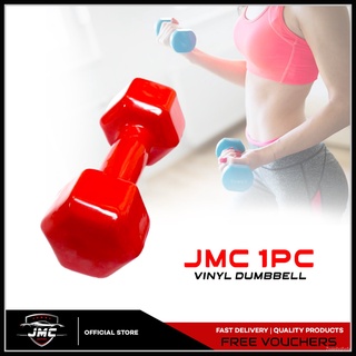 JMC 1x Piece Vinyl Dumbbell Weight Dumbbells Exercise Fitness Gym Equipment Weight Dumbbells Strengt