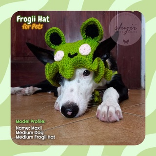 Frog Hat for Cats & Dogs ♡ Handmade Crochet by shyii (2)