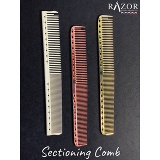 JAPAN PROFESSIONAL SECTIONING COMB METAL SECTIONING COMB- barber tool Razor Barber Supplies