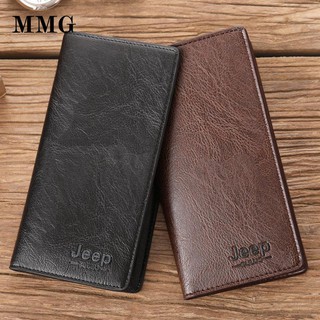 ☽﹍﹍[Retro style]New style wallet men s long wallets student Korean leather bags large-capacity soft