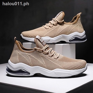 Hot sale❉Net shoes men s new 2021 fashion casual running shoes trend air cushion shoes sports shoes men s shoes breathable and quick-drying (8)