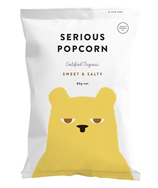 Serious Organic Popcorn - Sweet & Salty (80g) (1)