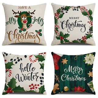 Christmas Pillowcase 45cmX45cm Square Sofa Pillow Cover Abstract Art Cushion cover
