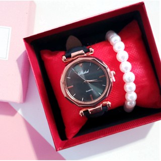 XINRAN❤️COD Korean Geneva Colorful Leather Watch Jewelry Watches
