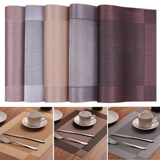Dining Table Placemat Non-Slip Stain Resistant Heat Insulation Placemat Table Mat Pad Bowl Coaster