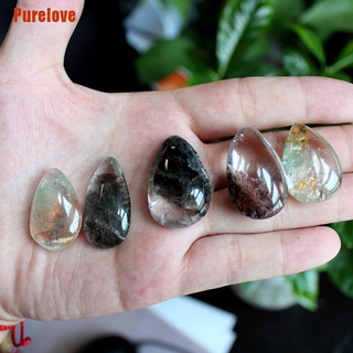 [Purelove] Green Ghost Phantom Stone Crystal Quartz Gemstone Specimen Healing Stone (6)
