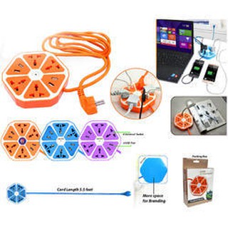 Fruit Shape Extension Wire Cord with USB Socket