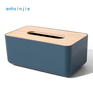 Wooden Tissue Box Environmental Protection Home Tissue Container Towel Napkin Tissue Holder Case for Office Home Decoration