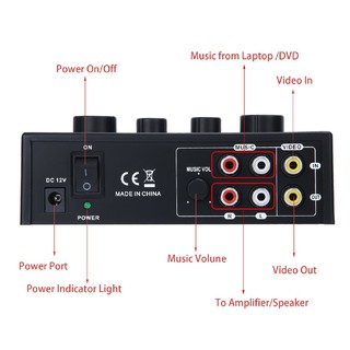 ✙[New] Karaoke Sound Mixer Professional Audio System Machine Portable Mini Digital
