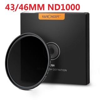 K&F CONCEPT 43/46mm NANO-X ND1000 10 STOP HD DSLR German Glass Camera Filter