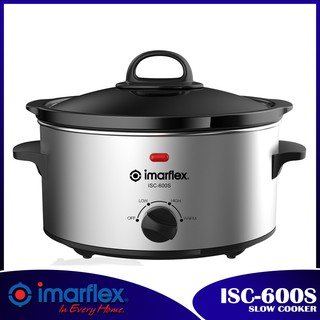 Imarflex ISC-600S Slow Cooker 6Qt Stainless Body
