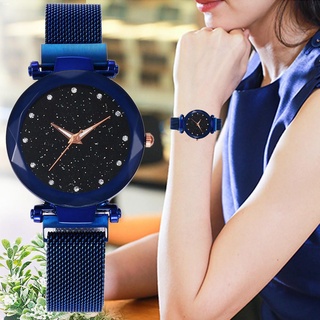 Women Watches♟COD Magnetic Buckle StainlessSteel Watch Women Starry Watch