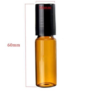 10Pcs 5ml/10ml Amber Roll On Glass Roller Ball for Perfume (7)